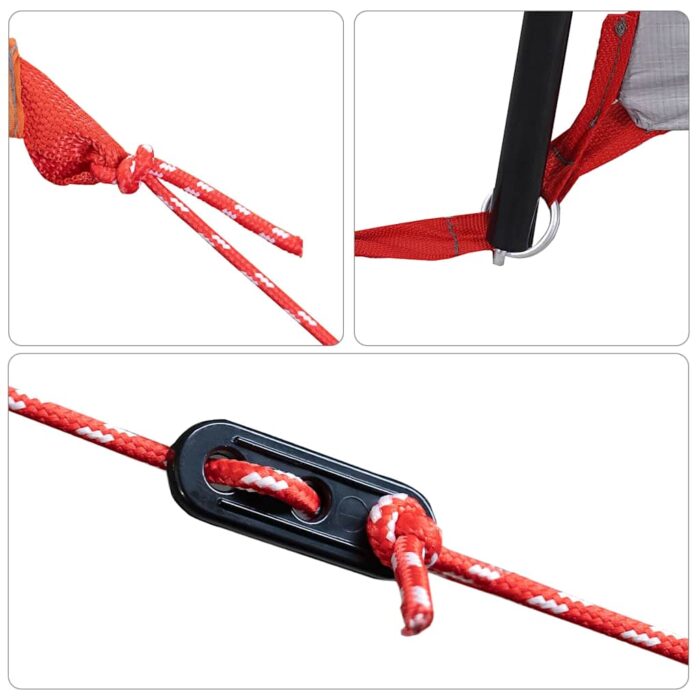 Familienzelt mit Dach Weiss und Grün 435 x 255 x 216 cm – Bild 10