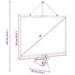 Projektionsleinwand mit Stativ 50 Zoll 4:3 – Bild 12