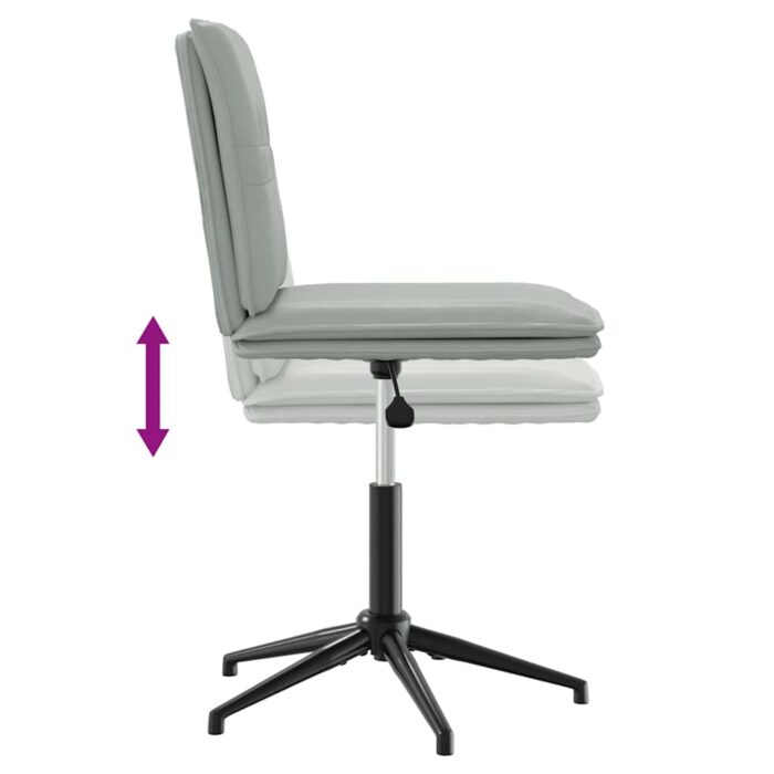 Esszimmerstuhl Hellgrau Samt – Bild 6