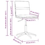 Esszimmerstuhl Hellgrau Samt – Bild 9