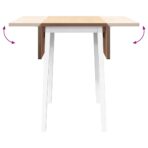 Esstisch Weiss Massivholz Gummibaumholz – Bild 9