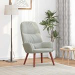 Relaxsessel Hellgrau Samt