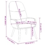 Relaxsessel Hellgrau Samt – Bild 9