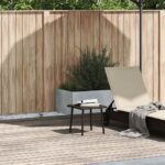 Garten-Couchtisch Rechteckig Braun 40x40x37 cm Poly Rattan