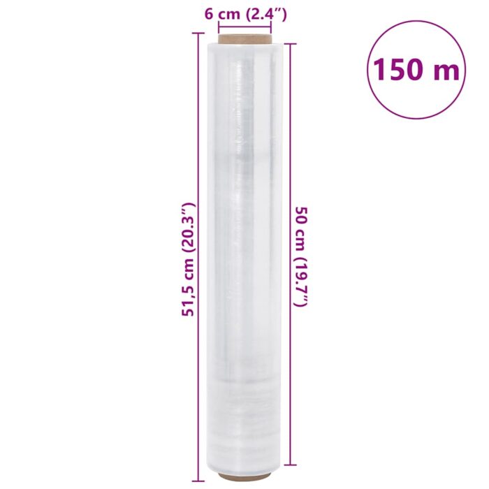 Stretchfolie 2 Stk. Transparent 17 μm 50 cm x 150 m – Bild 7