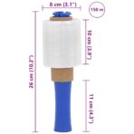 Stretchfolie mit Griff 10 Stk. Transparent 23 μm 50 cm x 150 m – Bild 9