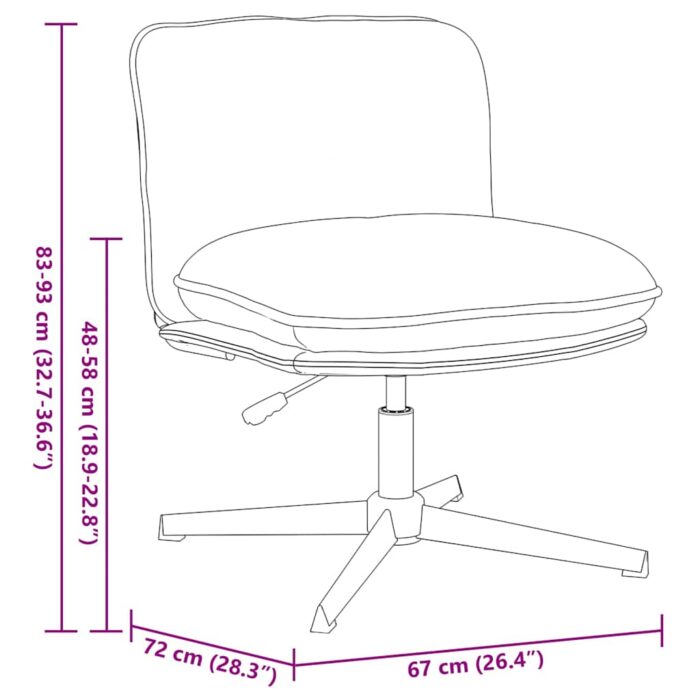Bürostuhl Drehbar Hellgrau Stoff – Bild 13