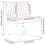 Bürostuhl Drehbar Hellgrau Stoff – Bild 12