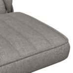 Bürostuhl Drehbar Hellgrau Stoff – Bild 8