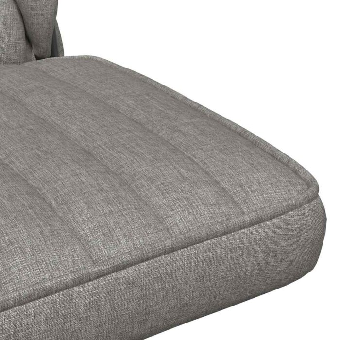 Bürostuhl Drehbar Hellgrau Stoff – Bild 8