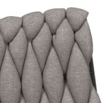 Bürostuhl Drehbar Hellgrau Stoff – Bild 9