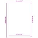 Fussmatte Anthrazit 40x60 cm – Bild 7