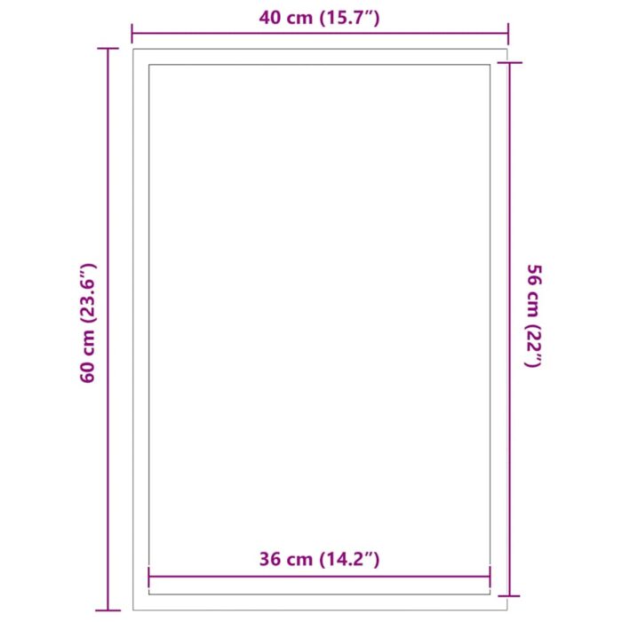 Fussmatte Anthrazit 40x60 cm – Bild 7