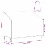 Abdeckung für Gartenbank 134 x 70 x 65 / 94 cm 210D Oxford Stoff – Bild 12