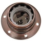 Lampenfassungen 2 Stk. Rot-Bronze E27 – Bild 4