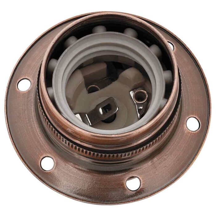 Lampenfassungen 2 Stk. Rot-Bronze E27 – Bild 4