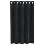 Verdunkelungsvorhänge 2 pcs Schwarz 140 x 140 cm Samt – Bild 4