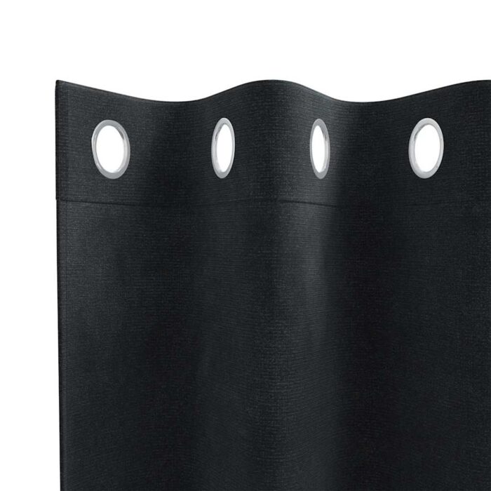 Verdunkelungsvorhänge 2 pcs Schwarz 140 x 140 cm Samt – Bild 5
