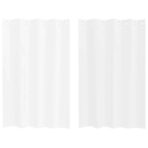 Voile-Vorhang mit Vorhängen 2 pcs Weiss 140 x 140 cm Polyester – Bild 2