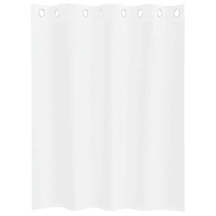 Voile-Vorhang mit Vorhängen 2 pcs Weiss 140 x 140 cm Polyester – Bild 4