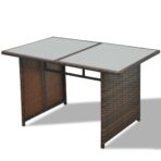 10-tlg. Garten-Lounge-Set mit Auflagen Poly Rattan – Bild 9