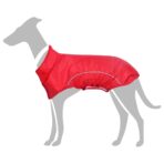 Hunde Regenmantel mit Reflexstreifen Polyester Rot XXS