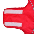 Hunde Regenmantel mit Reflexstreifen Polyester Rot XXS – Bild 10