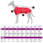 Hunde Regenmantel mit Reflexstreifen Polyester Rot XXS – Bild 13