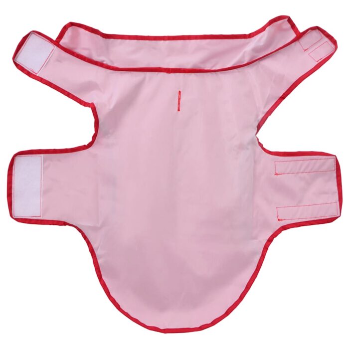 Hunde Regenmantel mit Reflexstreifen Polyester Rot XXS – Bild 5