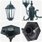 Garten-Licht Vintage gebürstetes Grün 57 x 49 x 241 cm – Bild 6