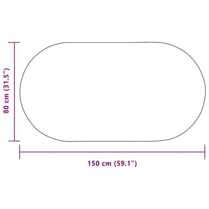 Teppich ZIZUR Braun 150 x 80 cm Polypropylen – Bild 10