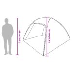 Zelt Hütte Grün 370 x 230 x 185 cm Polyester und Fiberglas – Bild 13