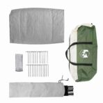 Campingzelt mit Dach Grün 475 x 475 x 235 cm Polyester – Bild 10
