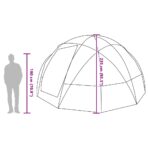 Campingzelt mit Dach Grün 475 x 475 x 235 cm Polyester – Bild 12