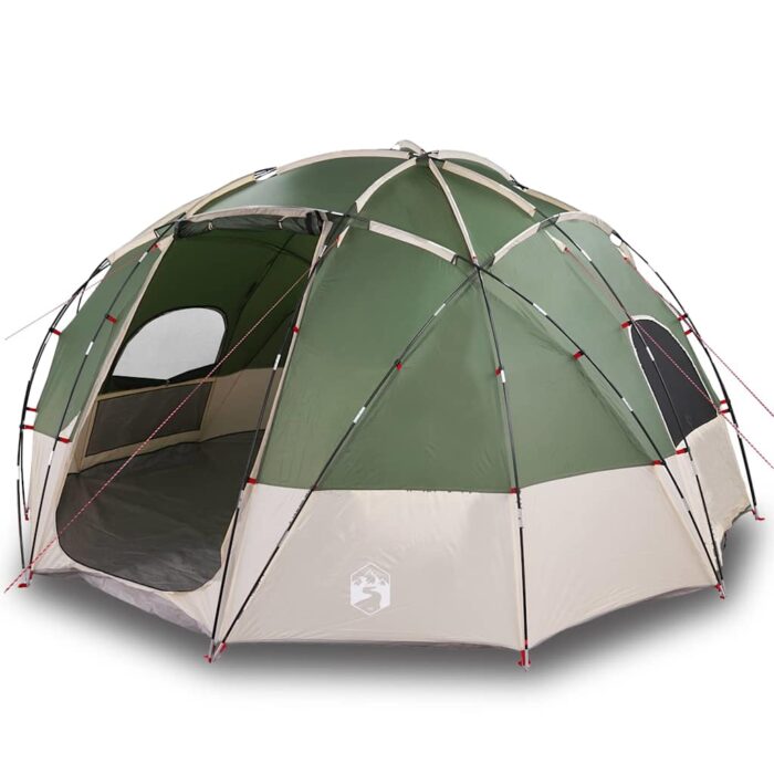 Campingzelt mit Dach Grün 475 x 475 x 235 cm Polyester – Bild 3