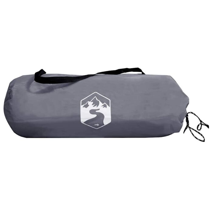 Zelt mit Dach mit Speicher Grau und Schwarz 236 x 108 x 120 cm – Bild 9