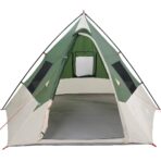 Tipi Zelt mit Dach mit Speicher Grün 383 x 338 x 217 cm Taft – Bild 5