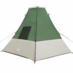 Tipi Zelt mit Dach mit Speicher Grün 383 x 338 x 217 cm Taft – Bild 6