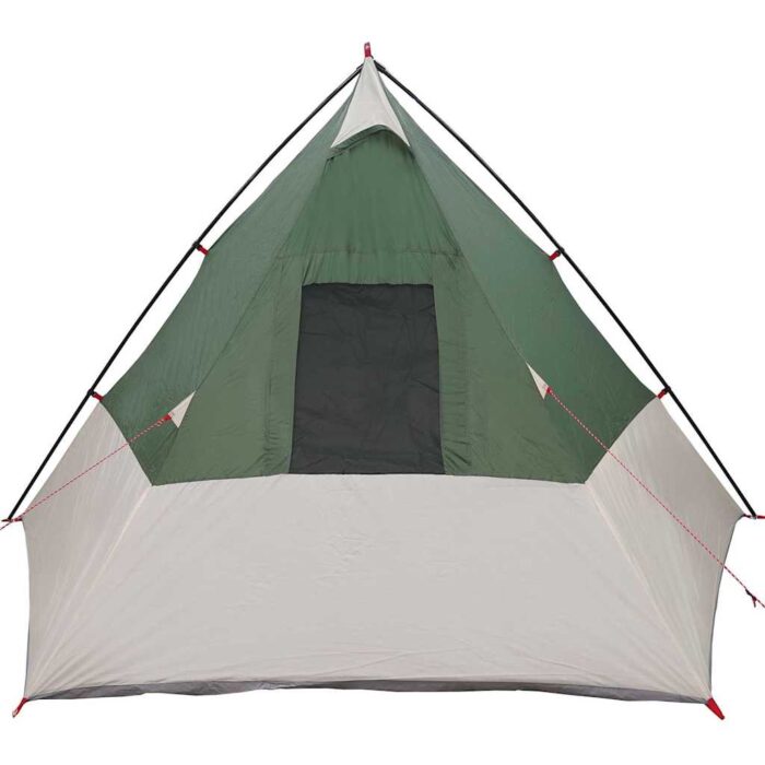 Tipi Zelt mit Dach mit Speicher Grün 383 x 338 x 217 cm Taft – Bild 7