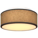 Deckenlampe mit Strahlern Schwarz 30 x 30 x 13,5 cm Stoff – Bild 10