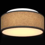 Deckenlampe mit Strahlern Schwarz 30 x 30 x 13,5 cm Stoff – Bild 11