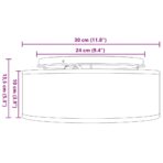 Deckenlampe mit Strahlern Schwarz 30 x 30 x 13,5 cm Stoff – Bild 12