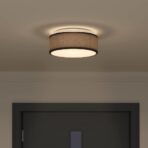 Deckenlampe mit Strahlern Schwarz 30 x 30 x 13,5 cm Stoff – Bild 4