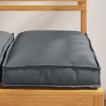Kissen 2 pcs Grau 40 x 40 x 8 cm Oxford-Stoff