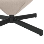 Eiersessel Hellgrau 63 x 73 x 90 cm Stoff – Bild 8