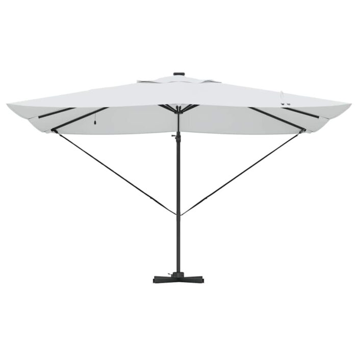 Sonnenschirm Sand 352 x 251 x 265 cm Polyester und Aluminium – Bild 6