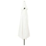 Garten-Sonnenschirm Sand 395 x 395 x 245 cm Polyester und Stahl – Bild 2