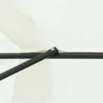 Garten-Sonnenschirm Sand 395 x 395 x 245 cm Polyester und Stahl – Bild 6