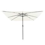 Garten-Sonnenschirm Sand 295 x 295 x 245 cm Polyester und Stahl – Bild 4