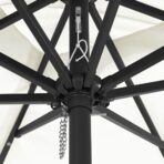 Garten-Sonnenschirm Sand 295 x 295 x 245 cm Polyester und Stahl – Bild 5